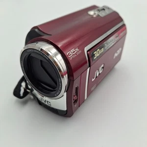 JVC GZ-MG330REK Everio 30GB HDD Camcorder. Candy Apple Red. Working. *VGC*. refB - Picture 1 of 8