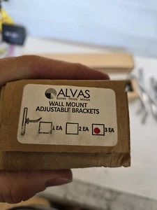 Alvas Wall Mount Adjustable Bracket for Ballet Barres, 3 Pack - Picture 1 of 7