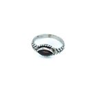 New Sterling Silver 925 Garnet Filigree Ring Size 5 3 4 Bali Jewelry