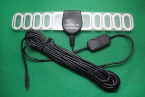 HDTV Outdoor Amplified 1080P HD Digital TV MCX Antenna Digital UHF/VHF/FM 20FT - Zdjęcie 1 z 5