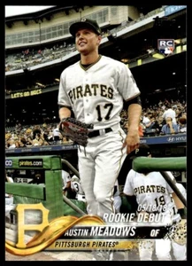 2018 Topps Update Austin Meadows Rookie Pittsburgh Pirates R182 - Picture 1 of 2