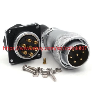 WEIPU 7Pin Waterproof Connector, WS28TQ+Z 25A Aviation Bulkhead Crimping Plug - Picture 1 of 6