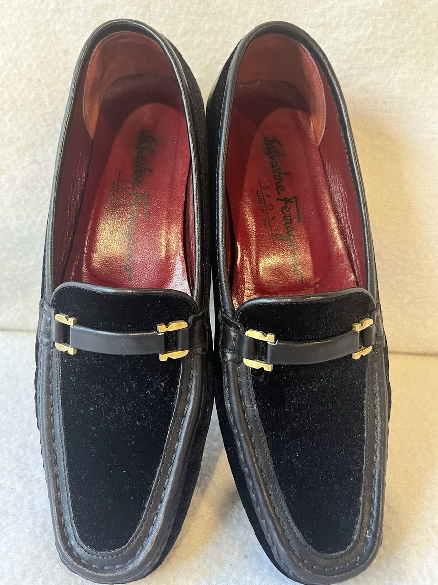 靴 Salvatore Ferragamo Velour flat shoes Salvatore Ferragamo Velvet Flats for Women for sale | eBay