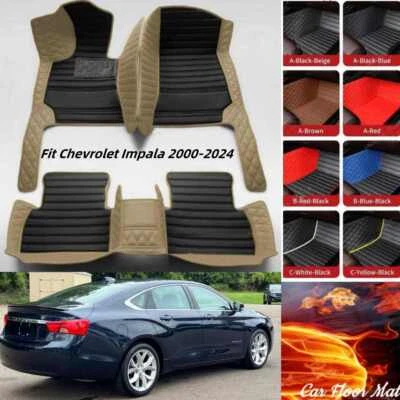 Fit Chevrolet Impala 2000-2024 Car Floor Mats Auto Rugs Custom Carpet All Models - Imagem 1 de 4