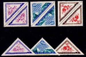 EBS San Marino 1952 Stamp Day - Cyclamen - View - Rose - Uni. A 103-105 - MNH** - Picture 1 of 1