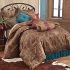 Paseo Road by HiEnd Accents San Angelo 4 Piece Comforter Set, Super King, Paisle