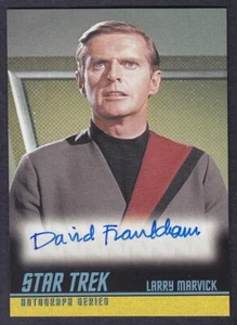 STAR TREK TOS 40th ANNIVERSARY AUTOGRAPH DAVID FRANKHAM AS LARRY MARVICK A218 - Picture 1 of 2