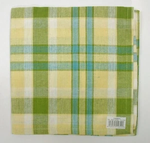 (4) Lintex 100% Cotton Napkins ~ Toronto Plaid 18" x 18" Square **NEW** - Picture 1 of 1