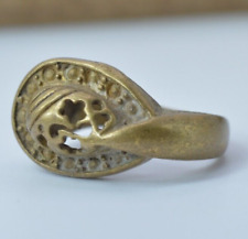 ANCIENT VERY RARE RING VIKING STYLE AUTHENTIC ARTIFACT BRONZE ANTIQUE AMAZING
