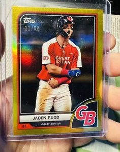 JADEN RUDD GB 2023 TOPPS WORLD BASEBALL KLASSISCH #89 GOLD REGENBOGENFOLIE 22/50 - Bild 1 von 2