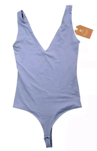 Women's V neck Sleeveless Tank Top Bodysuit Size S Soft/Stretchy/Crotch Snap/NWT - Picture 1 of 2