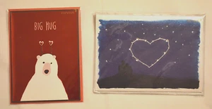 Tarjetas de Papiro - Tarjetas de San Valentín de Alta Calidad Paquete Variedad de 2 Tarjetas de San Valentín - Imagen 1 de 7