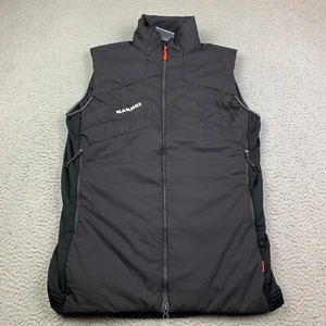 Mammut Vest Mens Small Rime Light Insulated Flex Black Packable Full Zip - Picture 1 of 10
