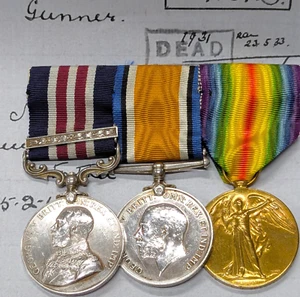 Rare *KIA Prisoner of War escaper* WW1 Military Medal & bar Cpl Spirit - Picture 1 of 17