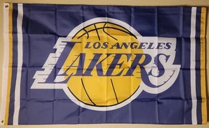 Los Angeles Lakers NBA Basketball Flag Double Sided Printing 3x5 Ft W/ Grommets - Picture 1 of 3