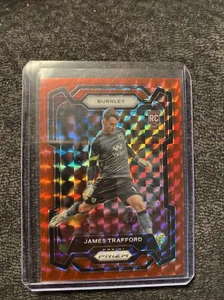 2023-24 Panini Prizm Premier League James Trafford Red Mosaic Burnley Rookie RC - Picture 1 of 2