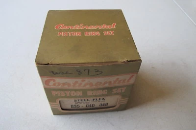 Nos Continental Piston Ring set fit Oldsmobile 49-53 Pontiac GMC (835-.040-.049) - Image 1 of 2