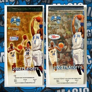 2002 & 2003 Orlando Magic Playoff Season Tickets - 2 Booklets Bundle - Picture 1 of 5