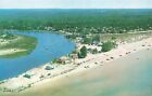 Postcard Canada Sauble Beach At Lake Huron "Where The River Meets The Lake" Cars