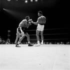 World Heavyweight Title, Muhammad Ali in action vs Floyd Patterson - Old Photo