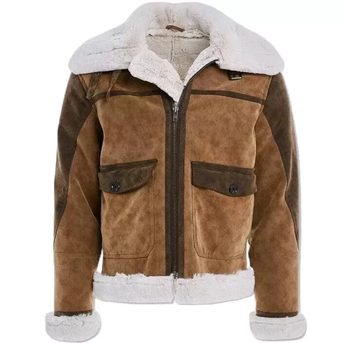 JORDAN CRAIG (KIDS) BROWN VIENNA BOMBER JACKET - Image 1 of 3