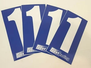  Kart 4 x Blanco Número 1 sobre Fondo Azul - Envío Gratuito - MSA Legal-Rotax - Imagen 1 de 4