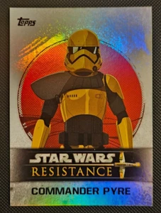 2019 Topps Star Wars: Resistance Foil #18 Commander Pyre - Picture 1 of 2