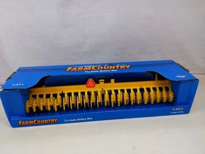 1/16 Ertl Farm Country Yellow Rotary Hoe Tractor Implement Toy - Image 1 of 2