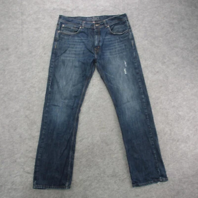 Pantalones de mezclilla Axist para hombre 36x34 lavado medio pierna recta Foto 1 de 4