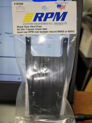 RPM 81242 BLACKREAR SKID PLATE FOR TTHE TRAXXAS SLASH 2WD - Image 1 of 2