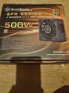 Silverstone SX500-LG 500W 80+ Gold SFX Power Supply - Afbeelding 1 van 10