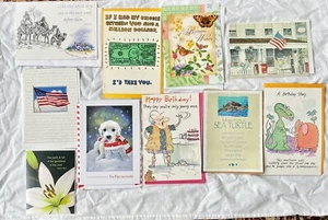 ❤️10 miscellaneous UNUSED Greeting Cards Lot Some Vintage All Occasion - Fun❤️ - Picture 1 of 1