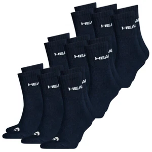 HEAD Calcetines Deportivos Unisex Crew 9 Piezas Blanco Negro Gris Azul 35-46 - Imagen 1 de 10