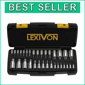 Complete 32-Piece SAE & Metric Hex Socket Set - Rust-Resistant Premium Tools - Picture 1 of 9