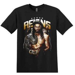 Roman Reigns Wrestling T-Shirt Black S-3XL - Picture 1 of 7