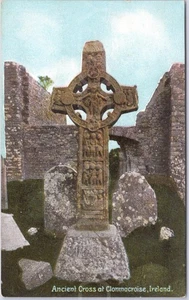 Vintage Postcard Ancient Cross Clonmacnoise Ireland - Picture 1 of 2