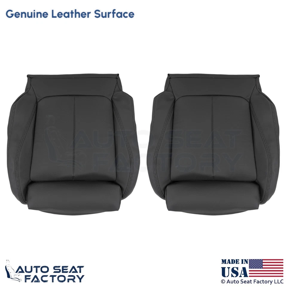 2014-2020 For BMW 4 Series Genuine Leather Front Bottom Replacement Covers Black - Image 1 of 4