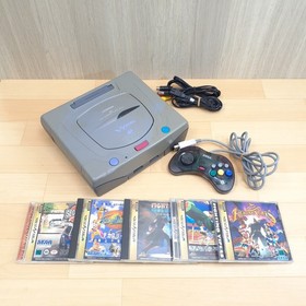 Victor Saturn RG-JX2 V-Saturn Console Bundle with 6 Games Japanese Sega Saturn