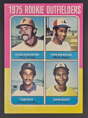 1975 Topps - 1975 Rookie Outfielders Jim Rice #616 EX  Foto 1 de 2