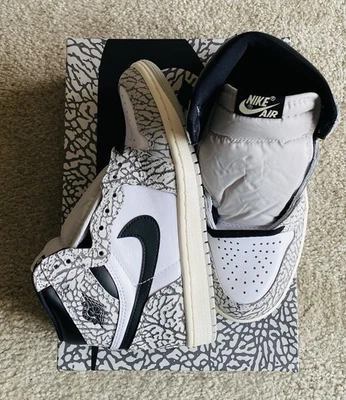 Size 5.5 - Air Jordan 1 Retro OG High White Cement - Image 1 of 4