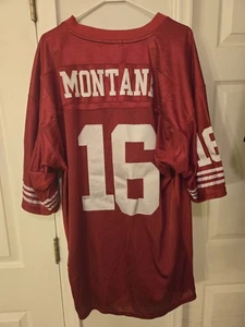 San Francisco 49ers Joe Montana Mitchell & Ness Jersey throwbacks Size 56 Xxl - Picture 1 of 8