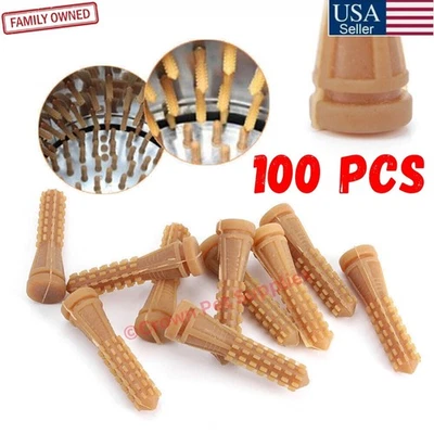 CROWN PET SUPPLIES 100 LARGE CROWN PRODUCTS CHICKEN PLUCKER PICKER FINGERS DUCK GOOSE TURKEY