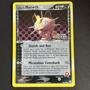 Pokémon Ex Team Rocket Returns: Rocket’s Meowth #46/109 Holo - Picture 1 of 3