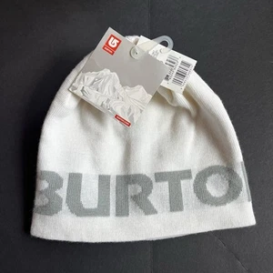 New Burton Beanie Cap Unisex One Size Billboard Snowboard Rock Salt White Gray - Picture 1 of 6