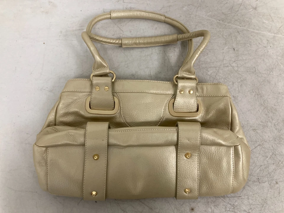 Maxx Off White Leather Shoulder Bag Purse Handbag Women's - Image 1 of 4