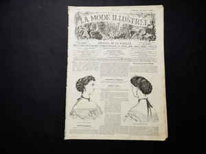 La Mode Illustree-Journal De La Famille-21 January 1866, No.4 French Fashion. - Imagen 1 de 5