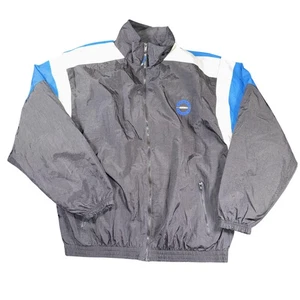 Vintage Perry Ellis America Jacke Herren XL schwarz blau Windbreaker Spell Out 90s - Bild 1 von 10