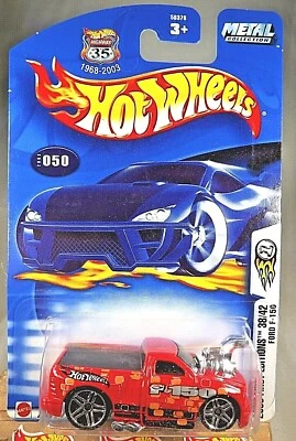 Ford F-150 2003 Hot Wheels #50 primeras ediciones 38/42 rojo con rueda de radios Pr5 cromada Foto 1 de 4