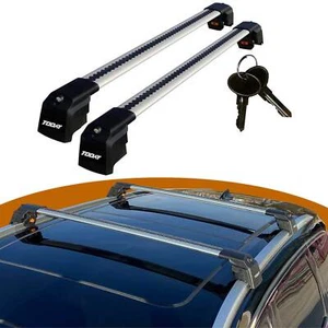 Roof Rack Cross Bar For Volvo V60 Mk1 Estate/Wagon 2011-2018 2 Pcs Grey - Picture 1 of 6