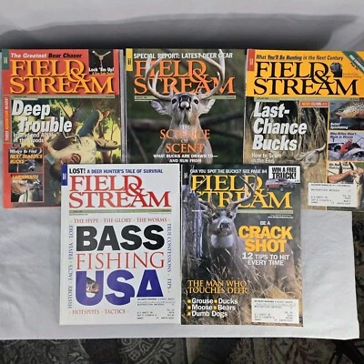 Field and Stream magazines, lot of 5 magazines Year 2000 Hunting Fishing Camping - Image 1 of 4